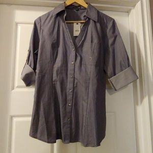 Purple collared dress shirt